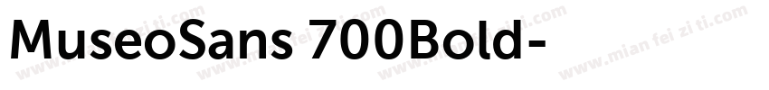 MuseoSans 700Bold字体转换